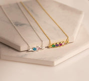 Personalized Birthstone Necklace for Moms