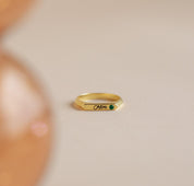 Personalized Engraved Bar Ring for Mom