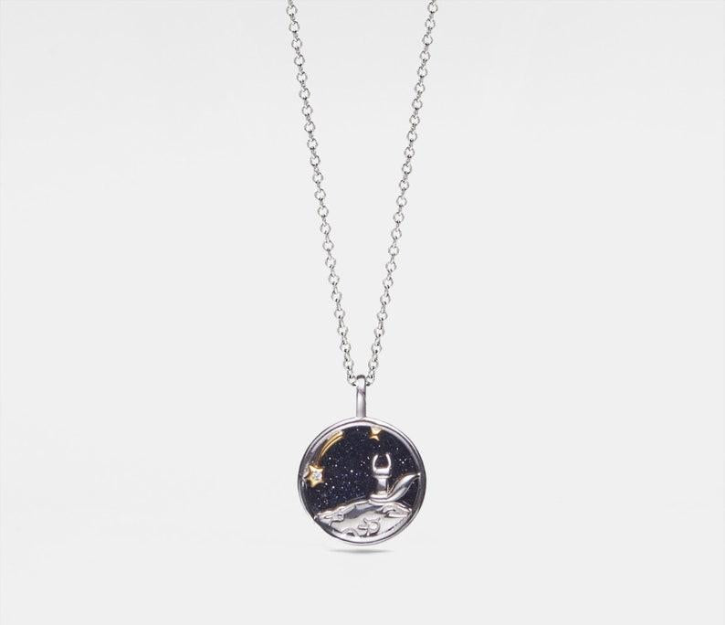 Little Prince Couple Necklace Sterling Silver