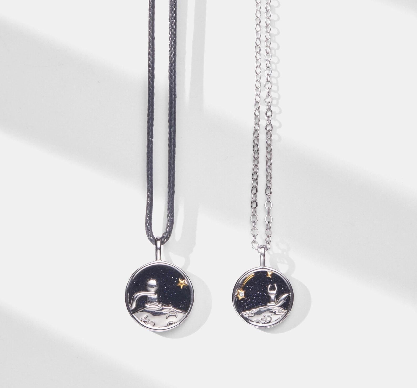 Little Prince Couple Necklace Sterling Silver