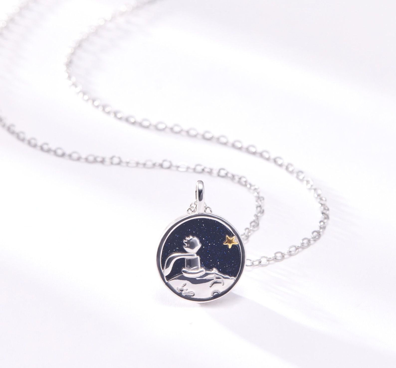 Little Prince Couple Necklace Sterling Silver