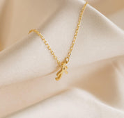 Gold Initial Necklace for Everyday Wear