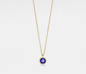 Turkish Evil Eye Sterling Silver Necklace