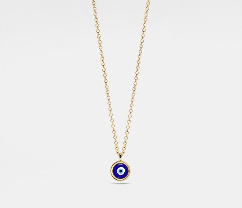 Turkish Evil Eye Sterling Silver Necklace