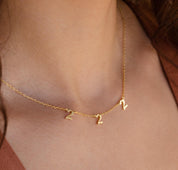 Custom Gold Angel Number Necklace