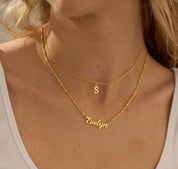 Personalized Dainty Name Necklace in Gold