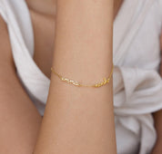 Personalized Dainty Name Bracelet in Gold Silver