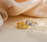 Personalized 3D Engraved Name Ring