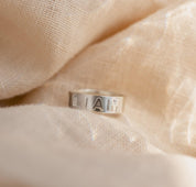 Personalized 3D Engraved Name Ring