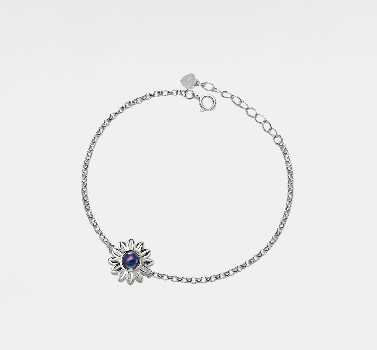 Personalized Sunflower Projection Bracelet