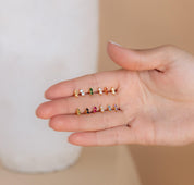 Dainty Birthstone Cartilage Stud Earrings