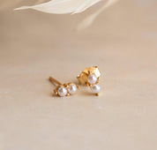 Dainty Birthstone Cartilage Stud Earrings