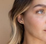 Dainty Birthstone Cartilage Stud Earrings