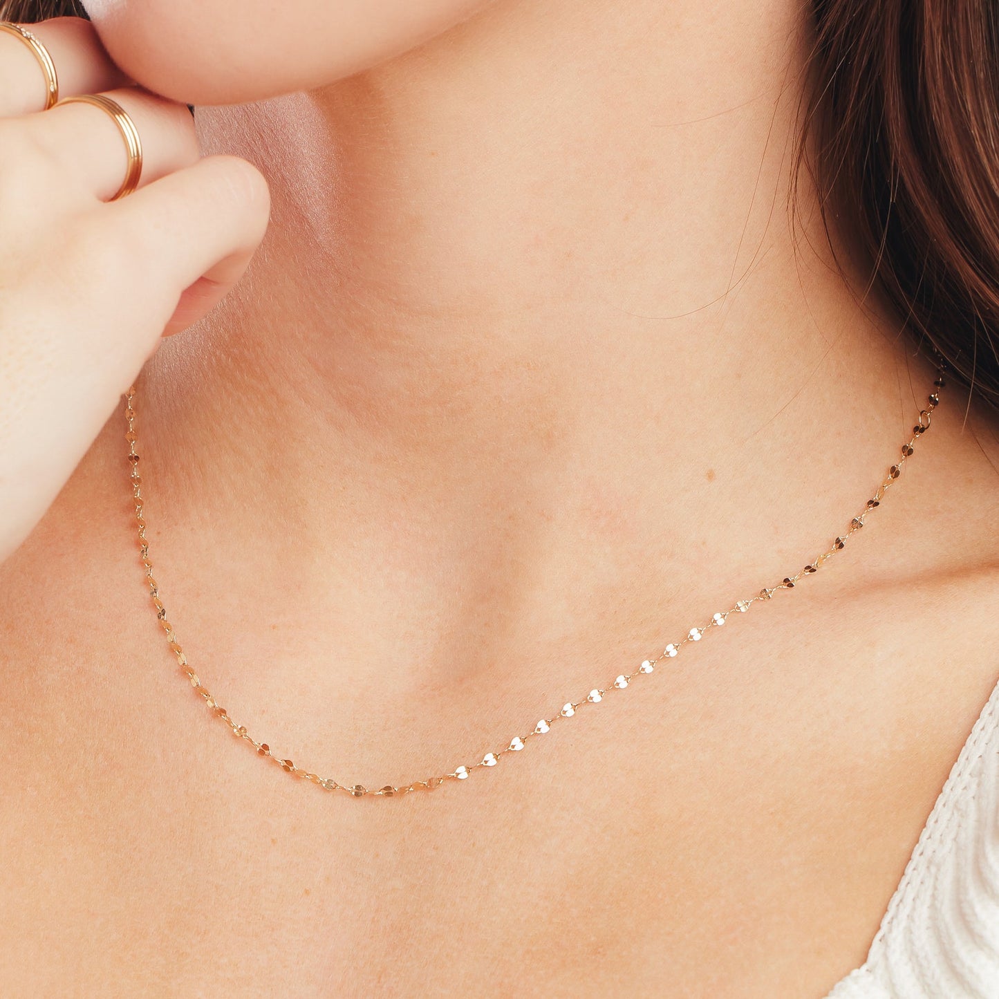 14k Mini Lace Chain