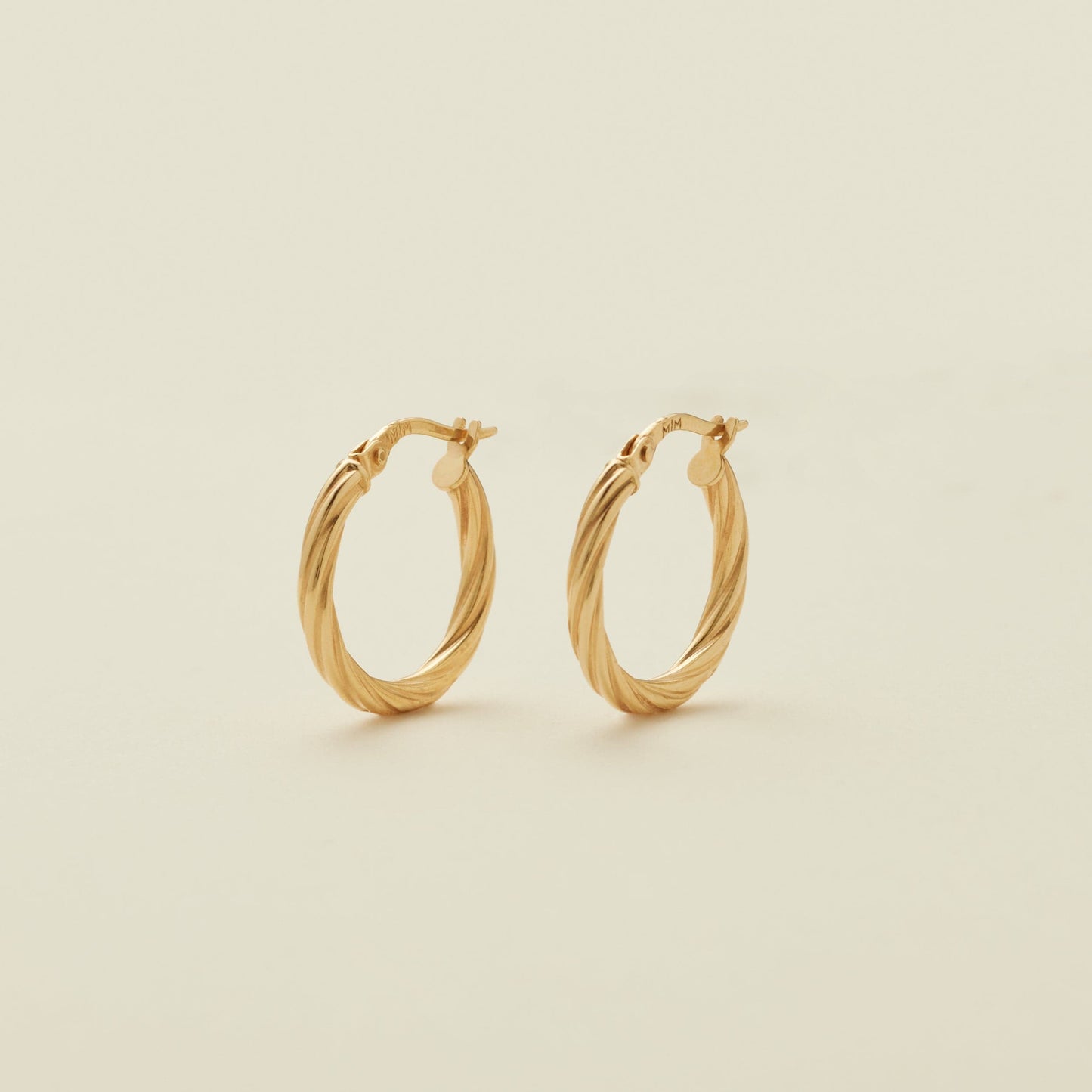 Personalized Twisted Hoop Earrings