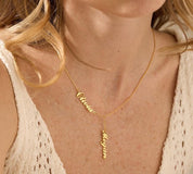 Personalized Two Name Necklace for Her