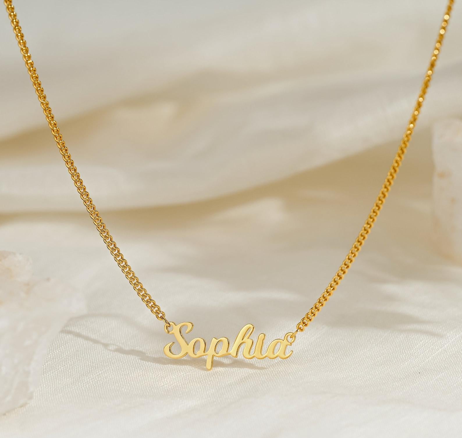 Personalized Gold Plated Name Necklace