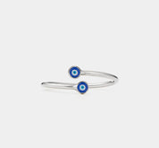 Turkish Blue Evil Eye Sterling Silver Ring