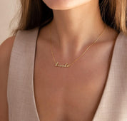 Custom Dainty Name Necklace for Bridesmaids