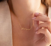 Personalized Dainty Nameplate Necklace