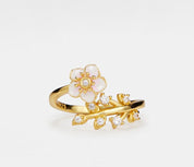 Sakura Flower Fidget Spinner Ring