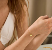 Personalized Initial Bracelet in 18K Gold