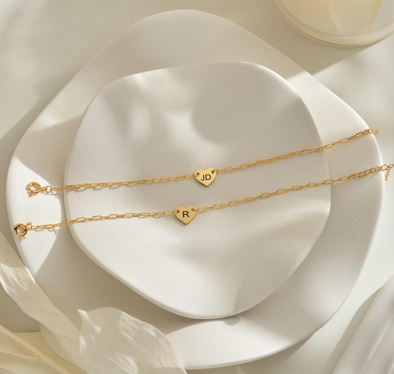 Personalized Initial Bracelet in 18K Gold