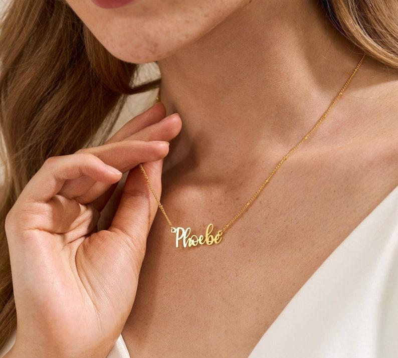 Personalized 18K Gold Name Necklace