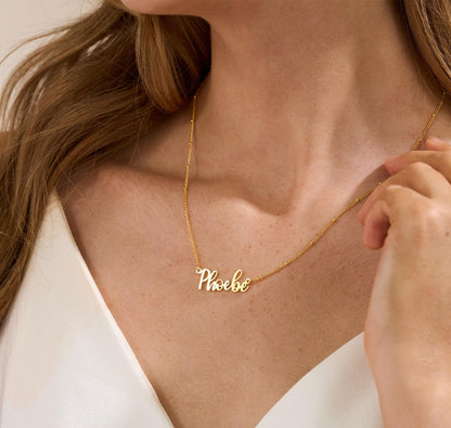 Personalized 18K Gold Name Necklace