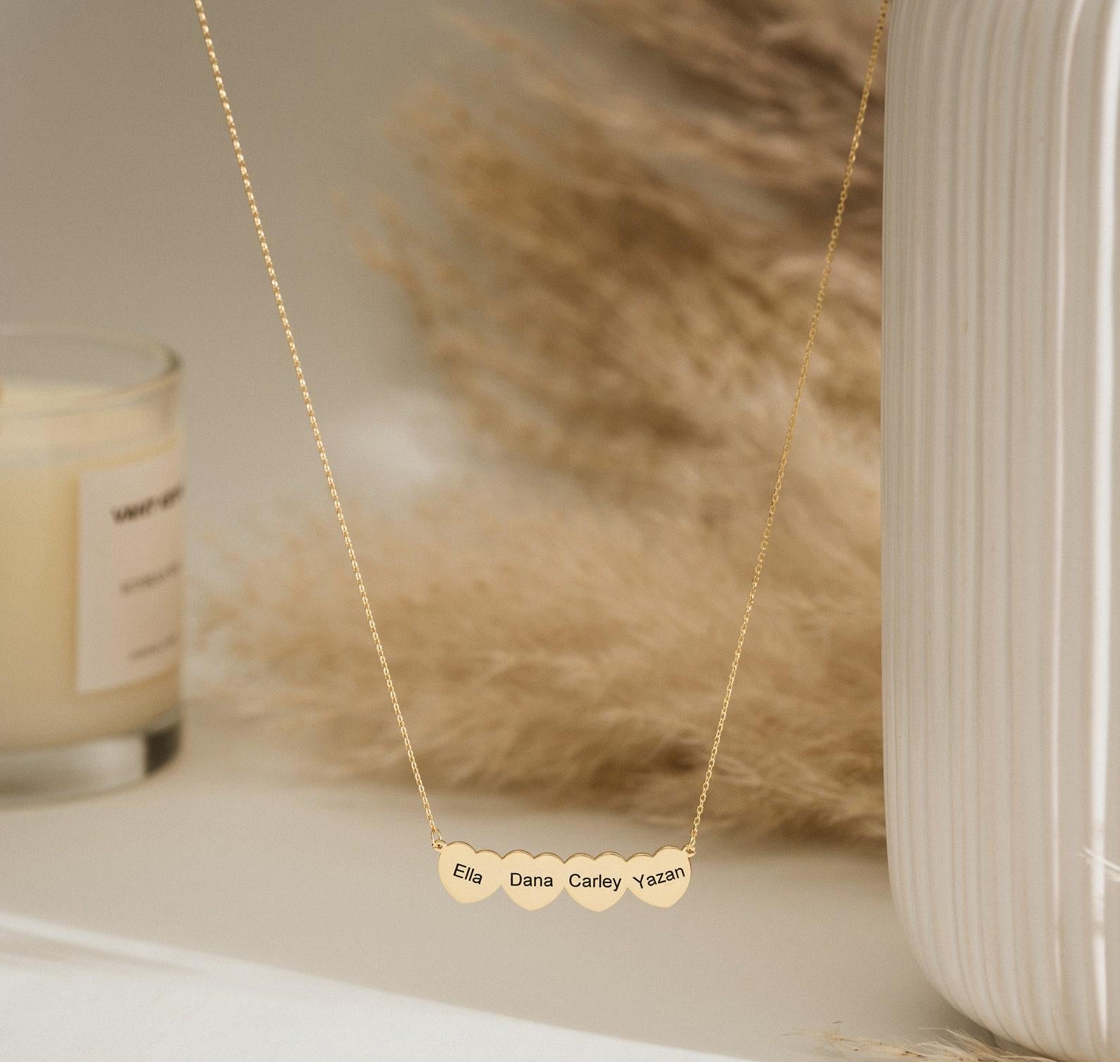 Personalized Heart Name Necklace for Women