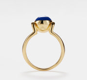 Evil Eye Gold Stacking Ring