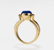 Evil Eye Gold Stacking Ring