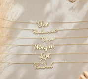 Personalized Dainty Name Necklace for Mom