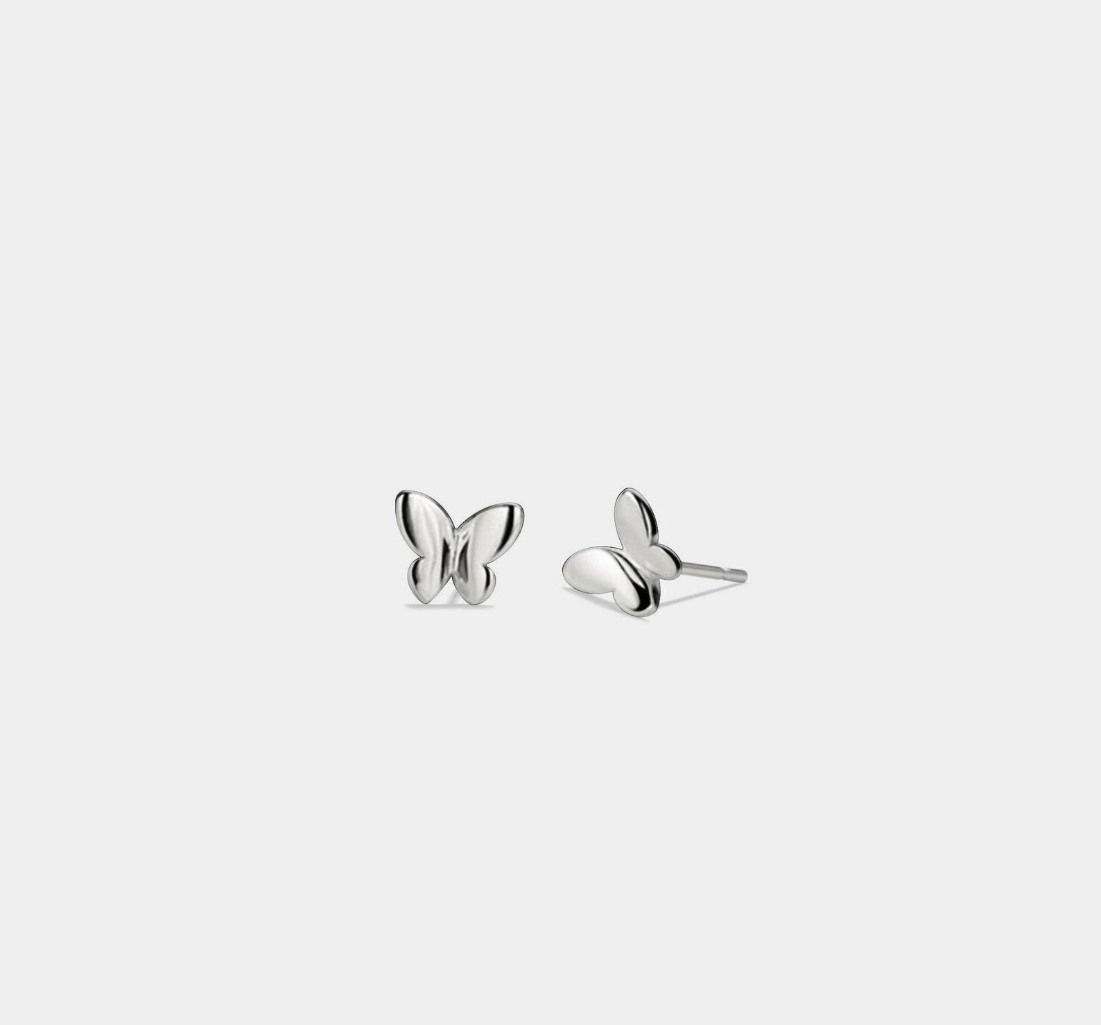 Dainty Gold Butterfly Stud Earrings