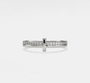 Sterling Silver Cross Eternity Ring