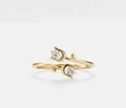 Delicate Gold Tulip Stacking Ring