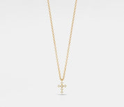 Dainty Gold Cross Layering Necklace