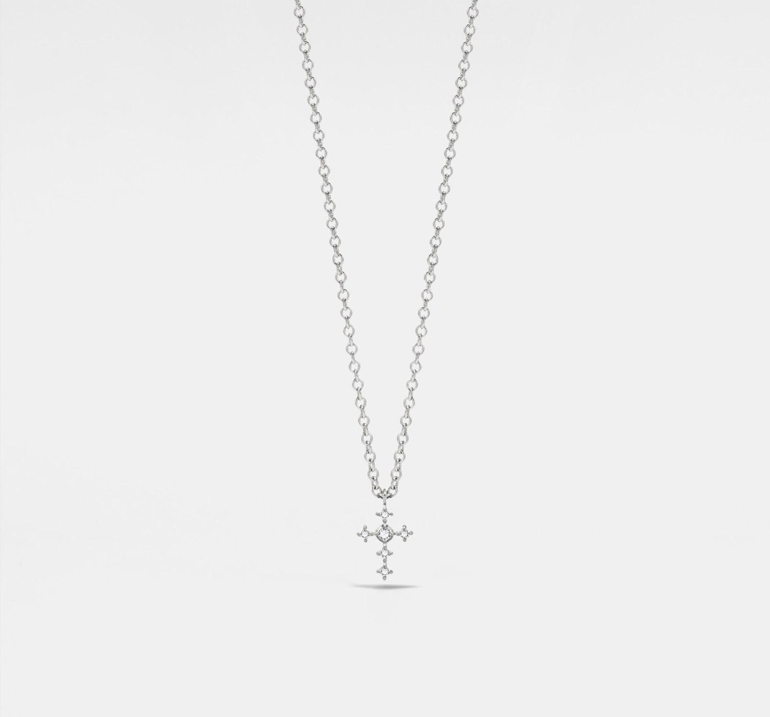 Dainty Gold Cross Layering Necklace