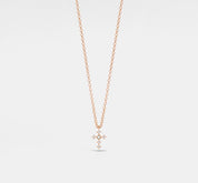 Dainty Gold Cross Layering Necklace