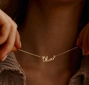 Personalized Gold Name Necklace for Kids