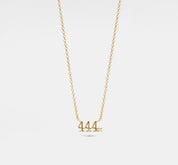 Dainty Gold Angel Number Necklace