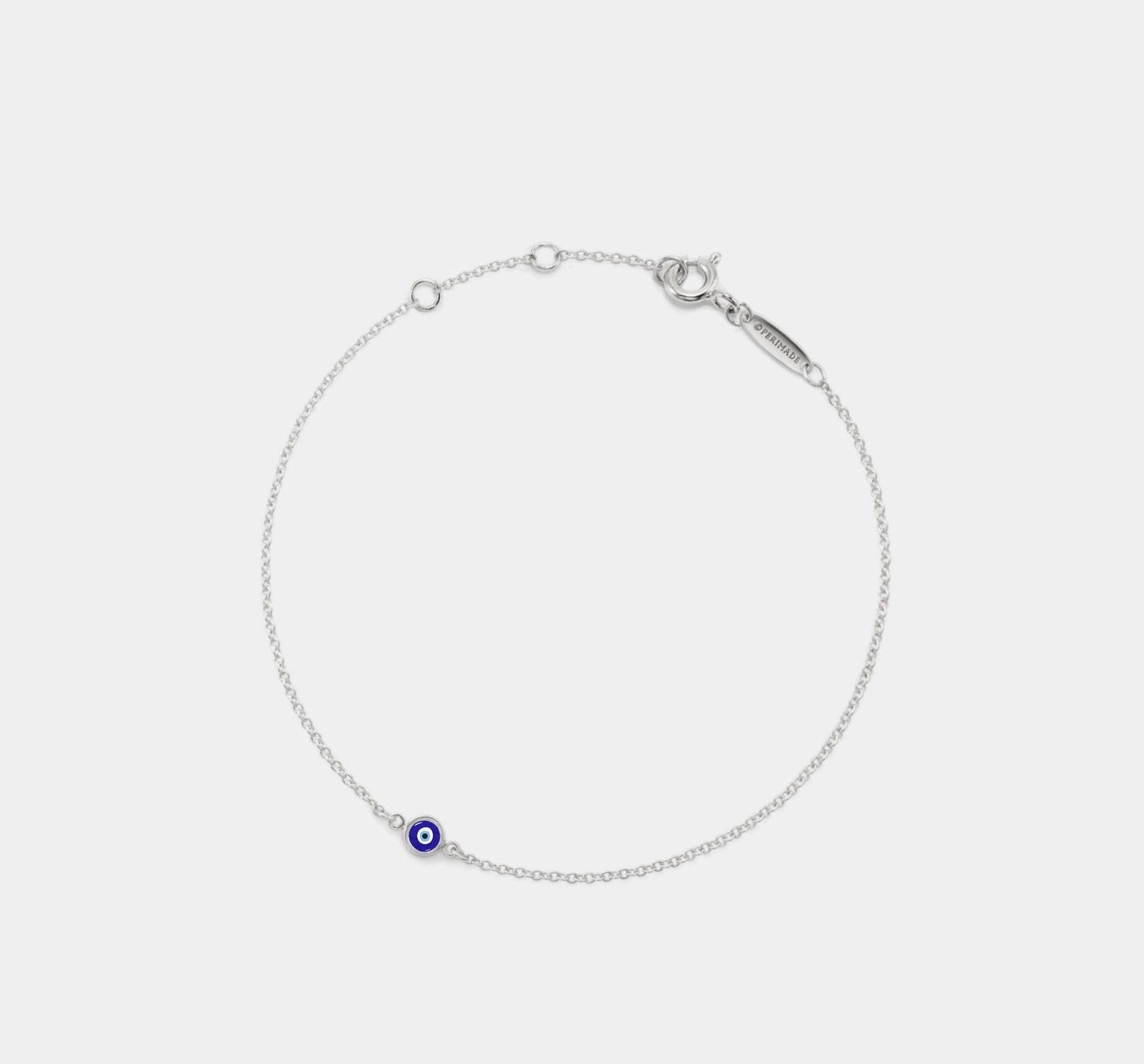 Turkish Evil Eye Silver Bracelet for Friends