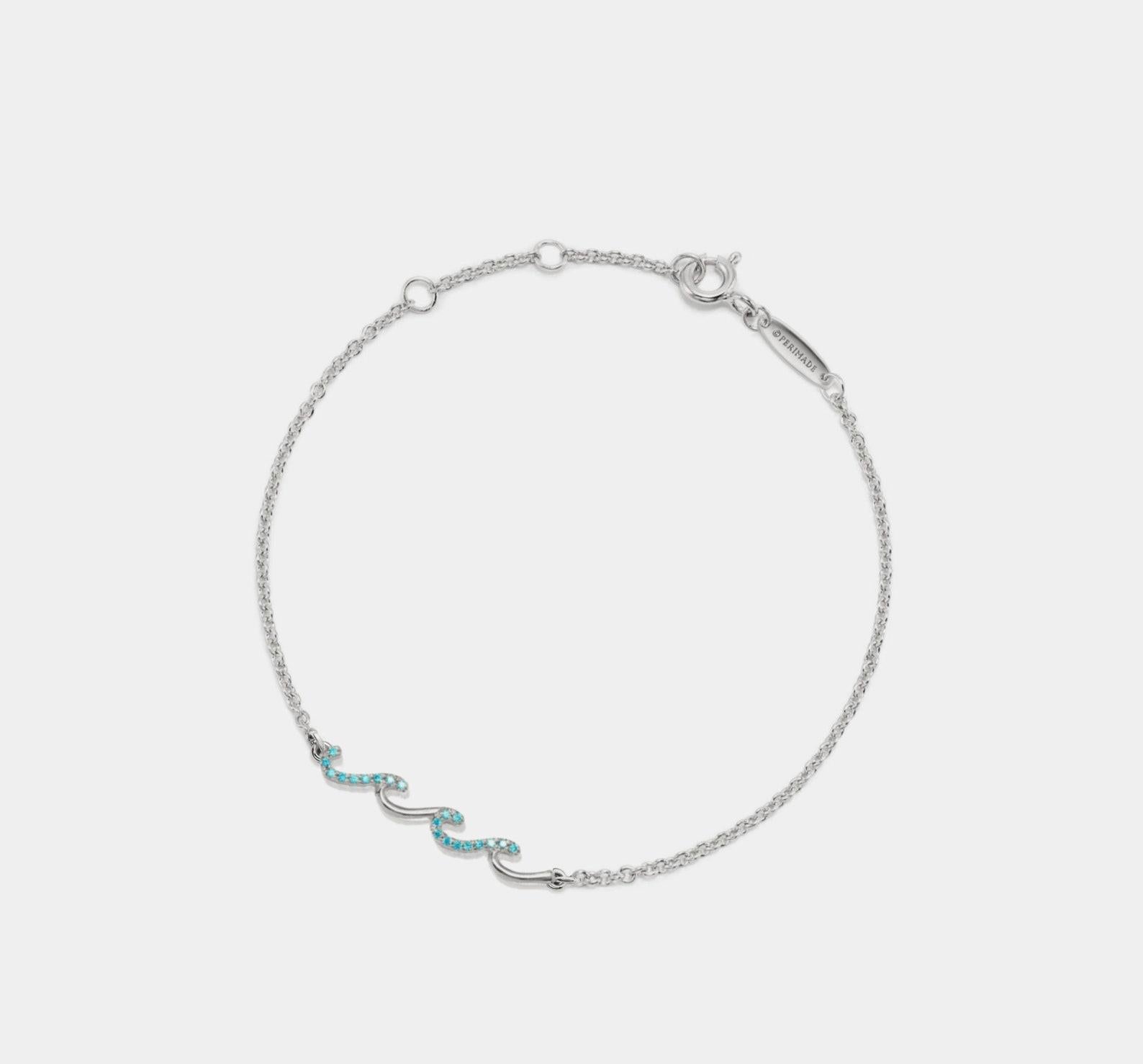 Dainty Gold Wave Charm Anklet