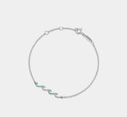 Dainty Gold Wave Charm Anklet