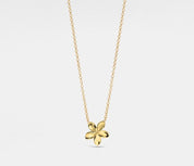 Dainty Flower Charm Gold Necklace