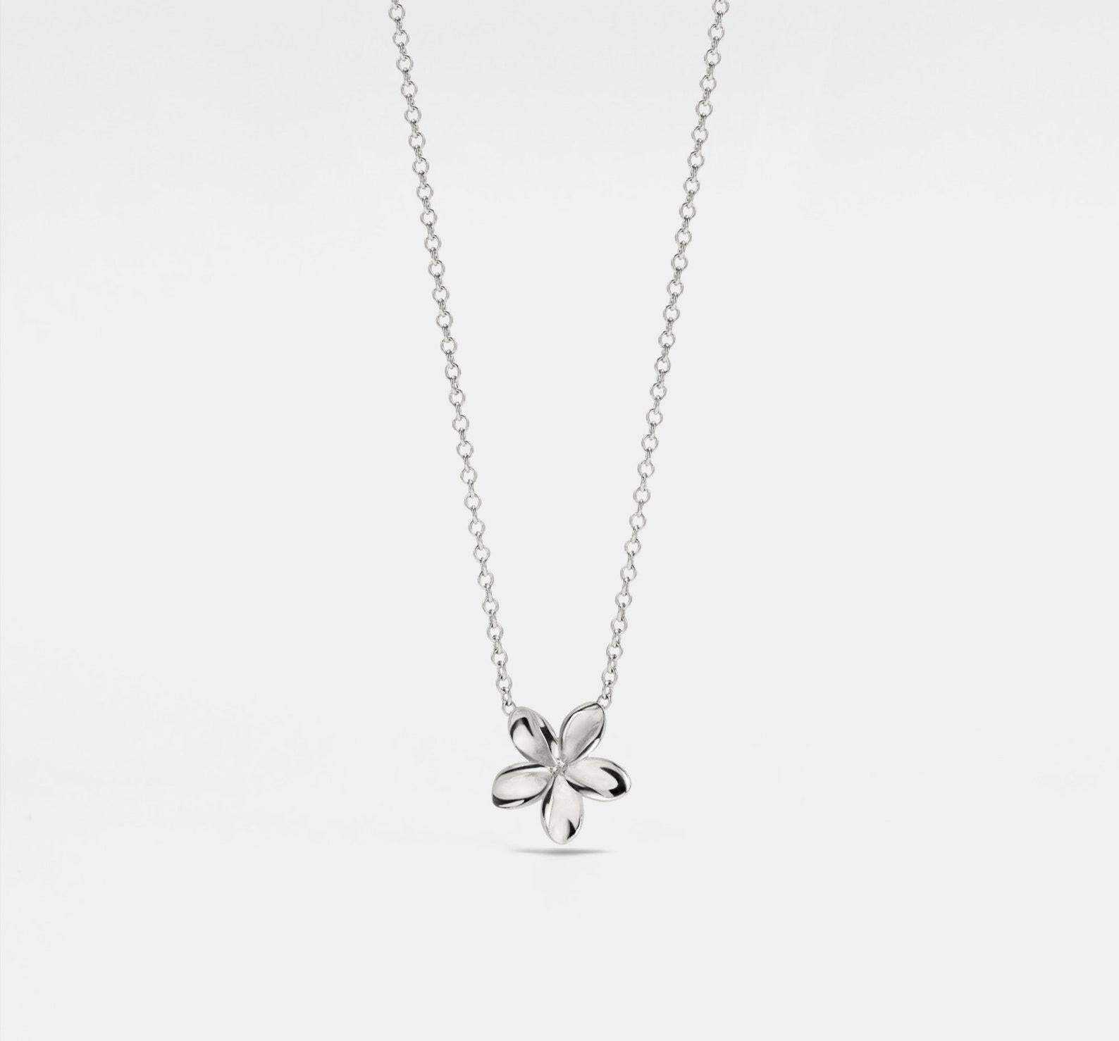 Dainty Flower Charm Gold Necklace