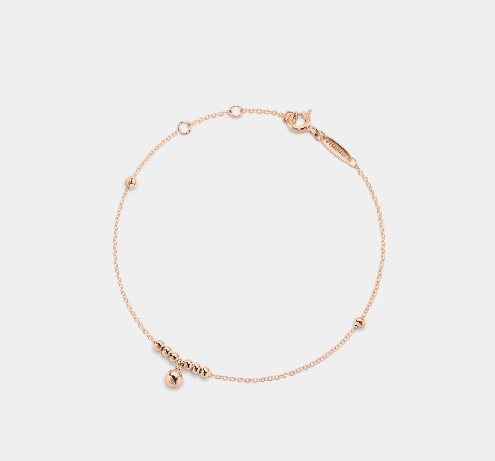 Dainty Gold Bell Bead Anklet