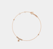 Dainty Gold Bell Bead Anklet