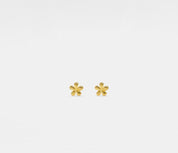 Dainty Gold Flower Stud Earrings