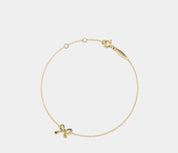 Dainty Gold Bow Tie Charm Bracelet